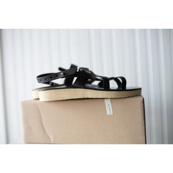 Anthropologie Beek Wigeon Leather Toe-Ring Sandals 8 NEW - Picture 2 of 5